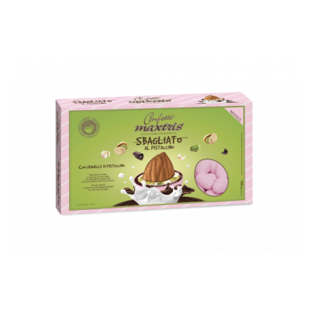 Confetti Maxtris "sbagliato" pistacchio  rosa 1 kg