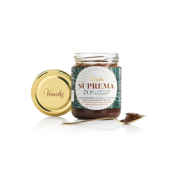 Crema Venchi spalmabile Suprema -70% di Zuccheri 250 g