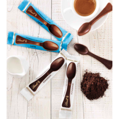 CUCCHIAINI LINDT CIOCCOLATO FONDENTE - 10 PEZZI