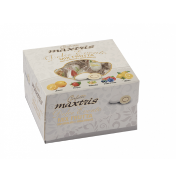 Box Confetti Dolce Evento Mix Frutta Maxtris Bianchi 500 gr