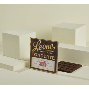 Tavoletta LEONE Cioccolato Fondente 80%  GR.70