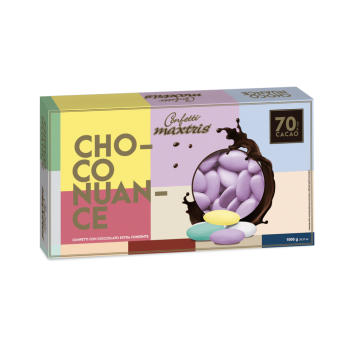 CONFETTI MAXTRIS CHOCO NUANCE LILLA 1 KG