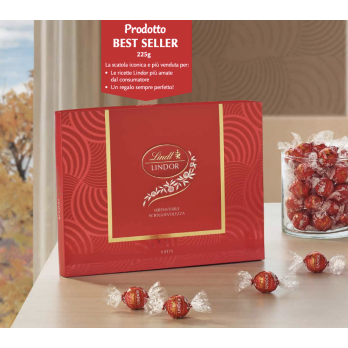 Scatola LINDOR Latte 225g