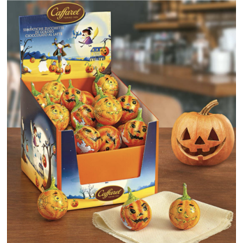 ZUCCHE HALLOWEEN CAFFAREL CIOCCOLATO AL LATTE 4PZ