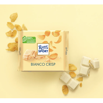 RITTER SPORT - BIANCO CRISP 100g