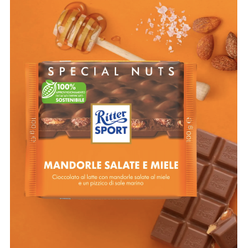 RITTER - SPORT MANDORLE SALATE E MIELE 100 G SPECIAL NUTS