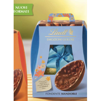 UOVO DI PASQUA LINDT FONDENTE E MANDORLE 400G