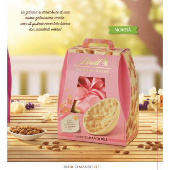 UOVO DI PASQUA LINDT BIANCO E MANDORLE 400G