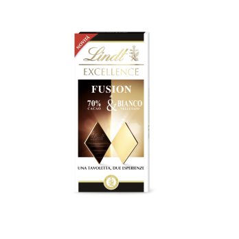 Tavoletta Lindt EXCELLENCE Fusion 70% Cacao e Bianco Vellutato 100g