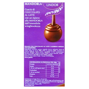 Lindor cioccolato al latte e granella di biscotti 1 kg