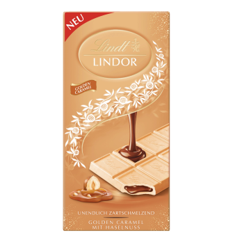 Tavoletta Lindor Golden caramello nocciola 100 gr