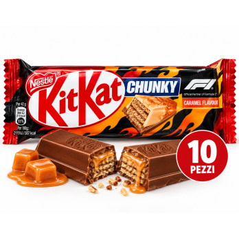 KitKat Chunky Caramel – Confezione da 10 pezzi