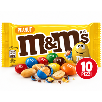 M&M’s Peanut – Confezione da 10 pezzi