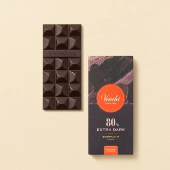 TAVOLETTA CIOCCOLATO EXTRA FONDENTE 80% VENCHI BARRICATA AROMATICA  70 gr