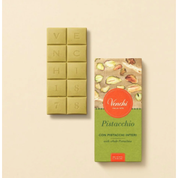 TAVOLETTA DI CIOCCOLATO AL PISTACCHIO CON PISTACCHI INTERI 95 g