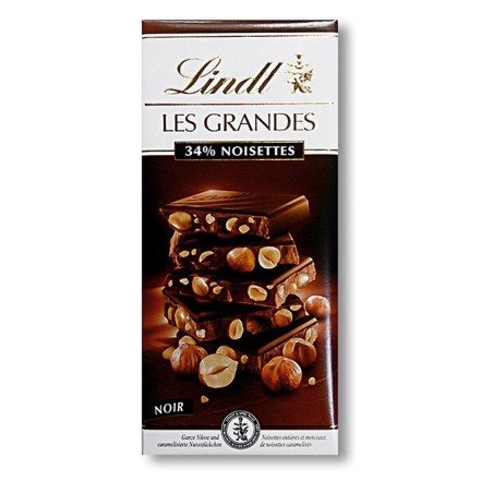 TAVOLETTA LINDT LES GRANDES FONDENTE E NOCCIOLE 150 GR